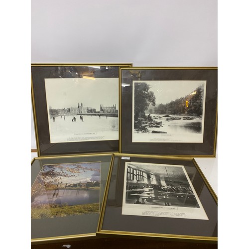 403 - Selection of 4 x Stonyhurst College, largest measures 47 x 43 cms