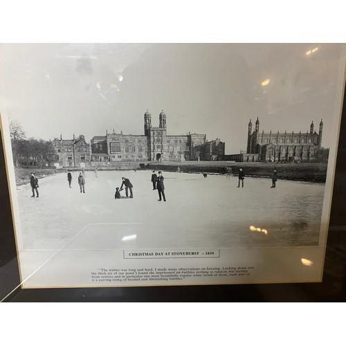 403 - Selection of 4 x Stonyhurst College, largest measures 47 x 43 cms