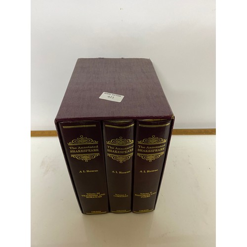 421 - The Annotated Shakespeare: Boxed set complete in three volumes by A L Rowse