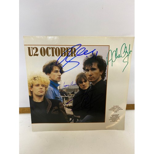 313 - Signed copy of 'U2 October'