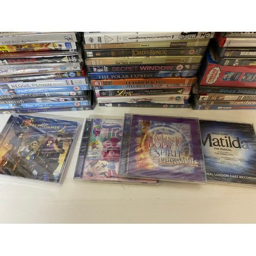 396 - Selection of new and sealed DVD's and CD's