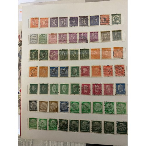 329 - Selection of stamps, cigarette cards, first day covers and postcards.