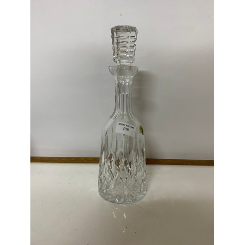 398 - Waterford 'Lismore' crystal decanter measuring 33cms tall