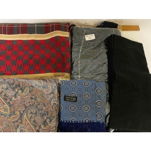 194 - Selection of 7 x scarves, makes include Tootal