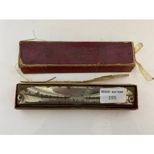 195 - 'The Bandmaster' harmonica in original box