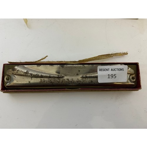 195 - 'The Bandmaster' harmonica in original box