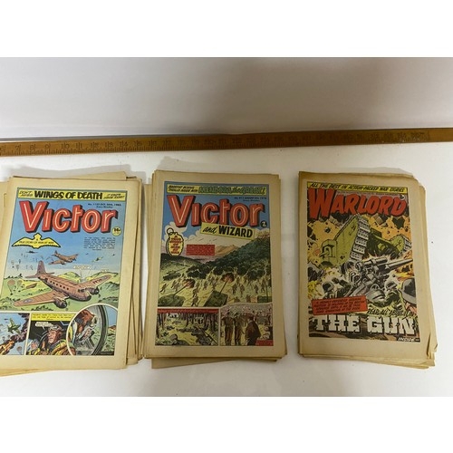 276 - Large collection of Warlord and Victor comics