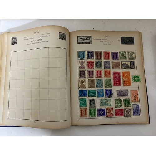 278 - 2 x antique stamp albums and album of first day covers.