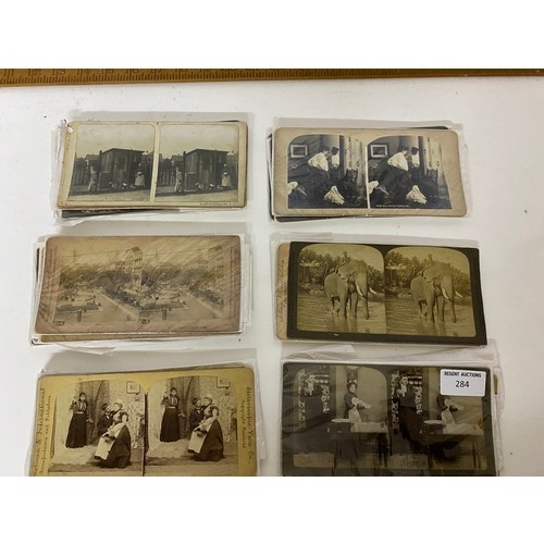 284 - Collection of Victorian 3D stereoview photos, 20 in total