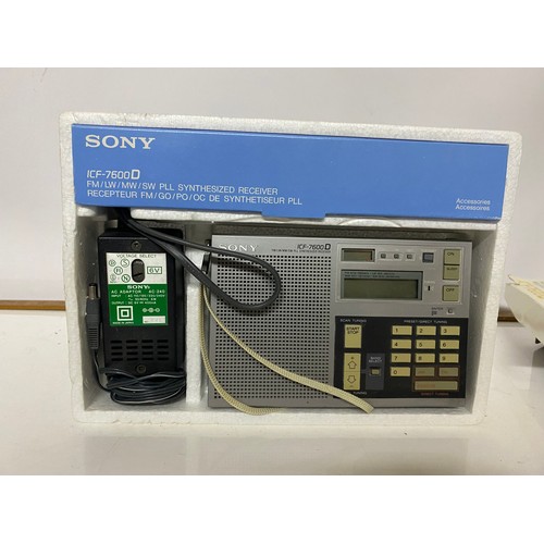 415 - Vintage Sony ICF-7600D radio in original box