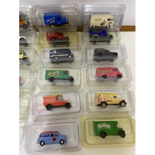 416 - Selection of 30 x Lledo boxed collectable die cast vans and trucks