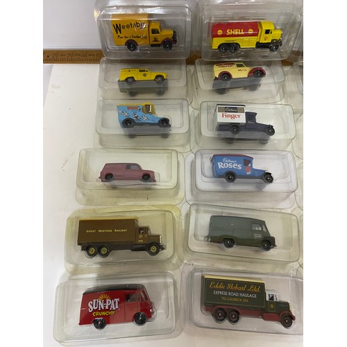 416 - Selection of 30 x Lledo boxed collectable die cast vans and trucks