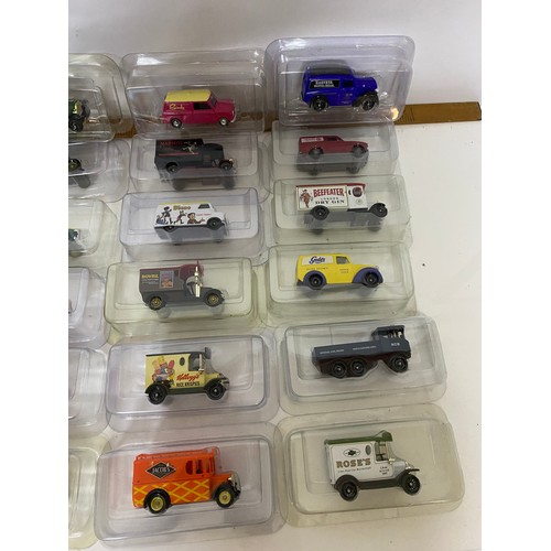 417 - Selection of 30 x Lledo boxed collectable die cast vans and trucks