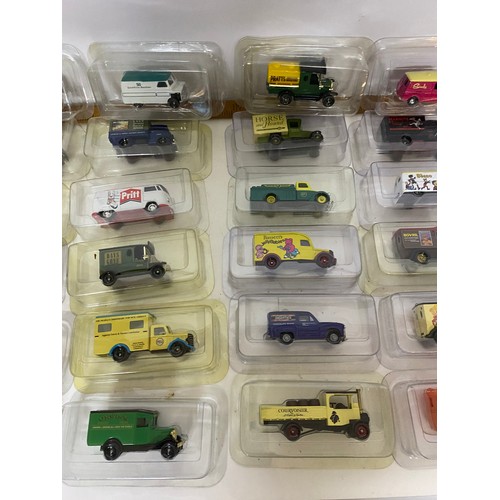 417 - Selection of 30 x Lledo boxed collectable die cast vans and trucks