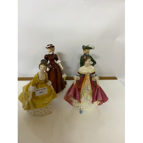 452 - Southern Belle and Coralie from Royal Doulton, Victoria by T Kelsall and Rebecca from Renaissance