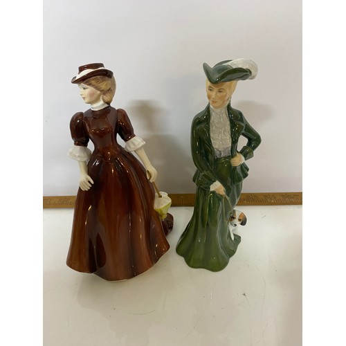 452 - Southern Belle and Coralie from Royal Doulton, Victoria by T Kelsall and Rebecca from Renaissance