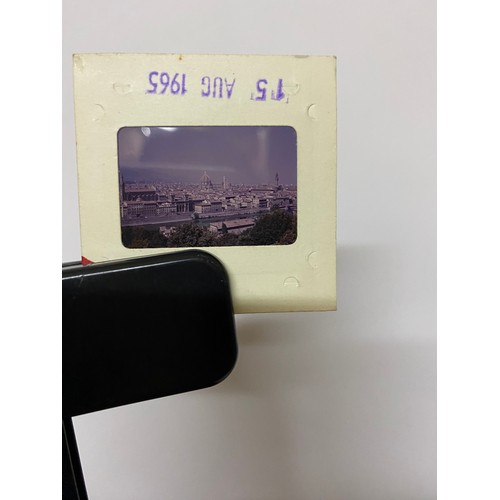 273 - Large collection of vintage 35mm slides with viewer