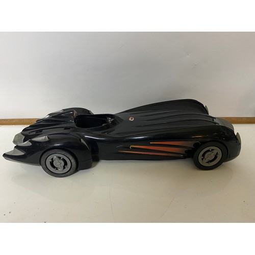 447 - 1990's Batman figures, motorcycle and Batmobile.