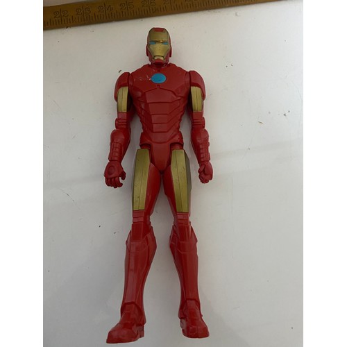 448 - 1990's Iron man figure, walkie-talkies and face mask