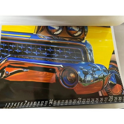 347 - 3 x vintage motor calendars from 1991