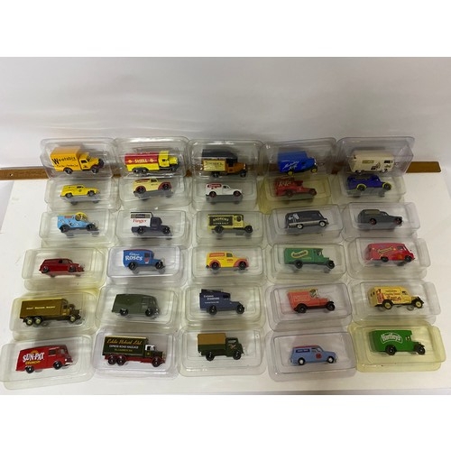 416 - Selection of 30 x Lledo boxed collectable die cast vans and trucks