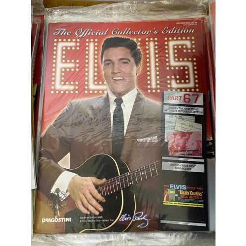 418 - Collection of 63 x Official Collector's Edition Elvis magazines