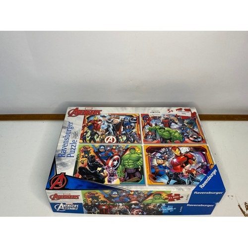 591 - Selection of Star Wars and Avengers jigsaws