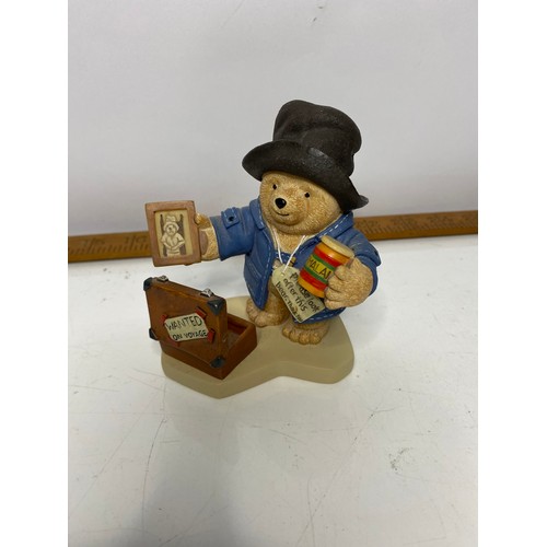 632 - Paddington Bear figurine and Story Book Treasury by Michael Bond