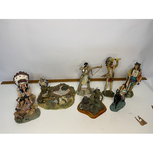 612 - Collection of Native American figurines