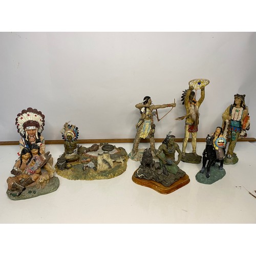 612 - Collection of Native American figurines