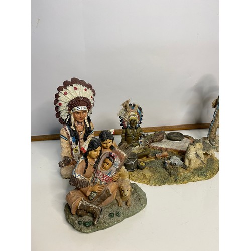 612 - Collection of Native American figurines