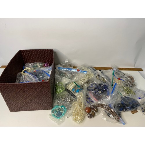 654 - Selection of costume jewellery including bangles, bracelets and necklaces