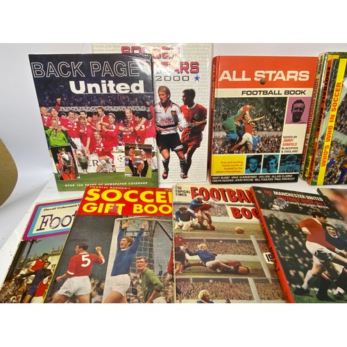 688 - Selection of vintage football and sports books.