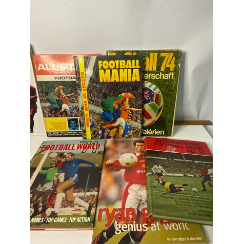 688 - Selection of vintage football and sports books.