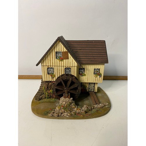 700 - Vintage Pauline Ralph 'Pilgrim Grist Mill' trinket box with Swiss musical movement