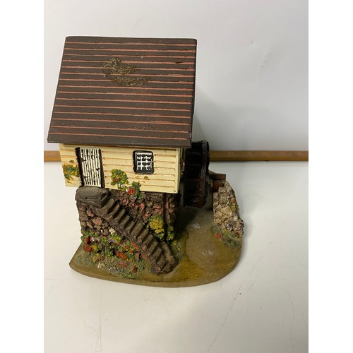 700 - Vintage Pauline Ralph 'Pilgrim Grist Mill' trinket box with Swiss musical movement