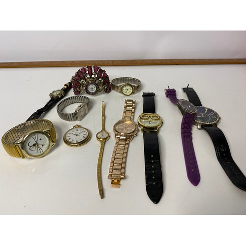 702 - Collection of watches from Sekonda, Avia and Limit. Also a Sekonda fob watch