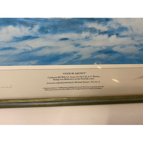 709 - Limited edition 62/1000 framed print 'Over Blakeney' by Michael Turner and Roland Beaumont (Test Pil... 