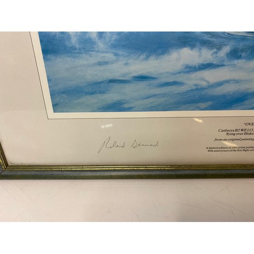 709 - Limited edition 62/1000 framed print 'Over Blakeney' by Michael Turner and Roland Beaumont (Test Pil... 