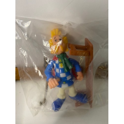 722 - Vintage Play Asterix, boxed complete Cacofonix. Figure is sealed new condition in packaging. Made by... 