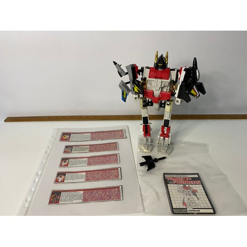 737 - Vintage Transformers Generation I 1985. Autobot Superion Aerialbot large figure, made by 5 smaller f... 