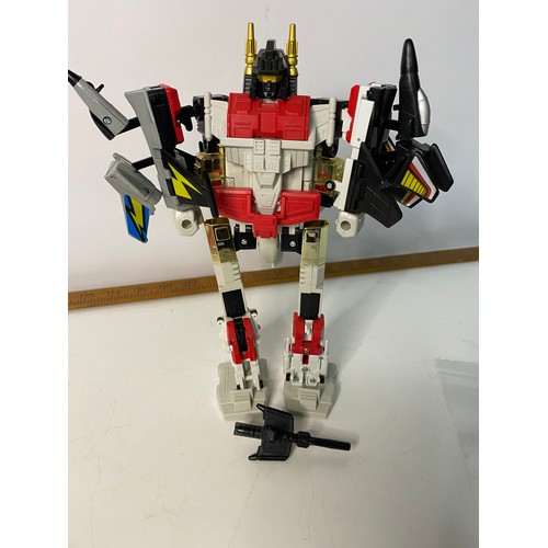 737 - Vintage Transformers Generation I 1985. Autobot Superion Aerialbot large figure, made by 5 smaller f... 