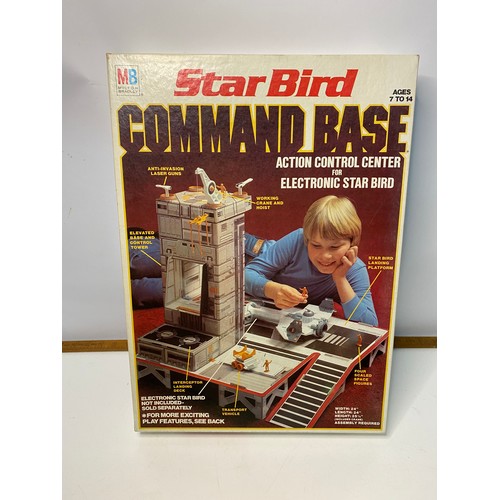 744 - Vintage MB Games Star Bird Command Base, boxed complete with all parts and figures. Made by Milton B... 