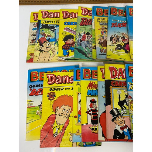 537 - Collection of pocket edition Beano and Dandy comics