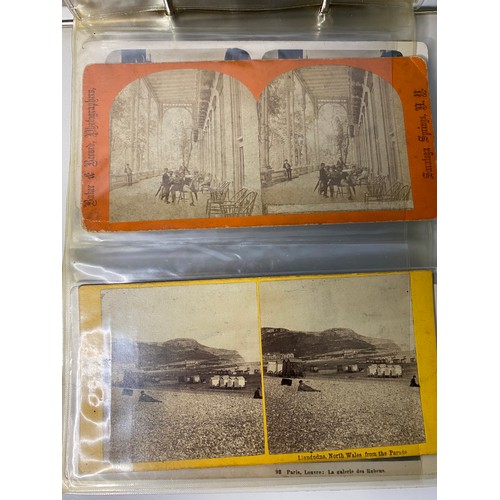 554 - Album of Victorian stereoview/stereoscopic photographs.