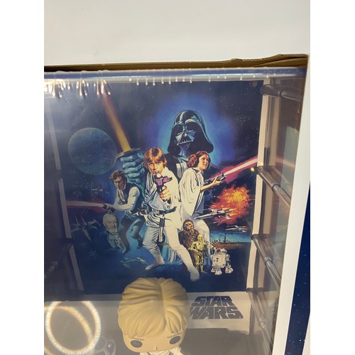 902 - POP Luke Skywalker with R2-D2 figure boxed as new and smaller POP Queen Ramonda and The Penguin figu... 