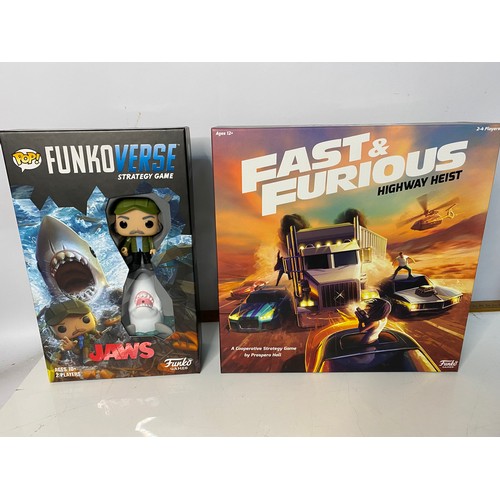 906 - Fast and Furious Highway Heist and Funko Verse Strategy game Jaws both from Funko Games. Boxed as ne... 