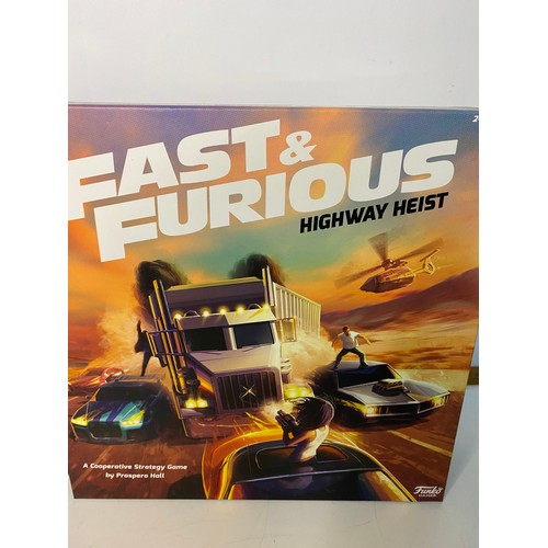 906 - Fast and Furious Highway Heist and Funko Verse Strategy game Jaws both from Funko Games. Boxed as ne... 