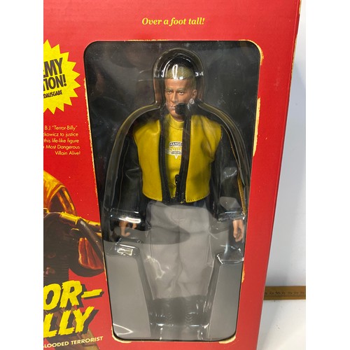 907 - Wolfenstein II: The New Colossus, Terror Billy figure with accessories and poster.