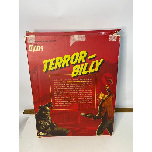 907 - Wolfenstein II: The New Colossus, Terror Billy figure with accessories and poster.